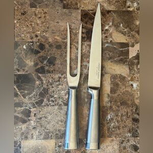 Oneida Preferred Cutlery 2 Piece Stainless Steel Carving Set NIP.